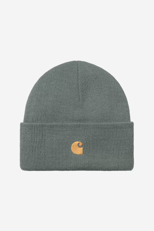 Carhartt WIP Chase Beanie Velvet Green Gold
