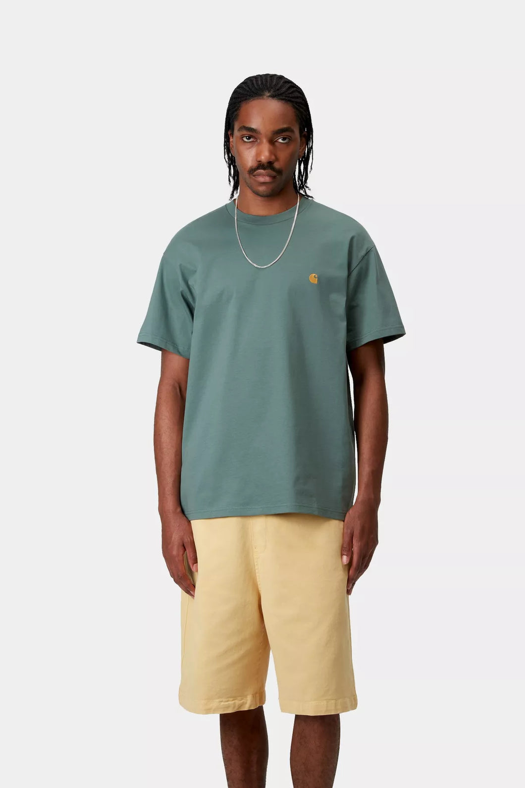 Carhartt WIP Chase T-shirt Silver Pine/Gold