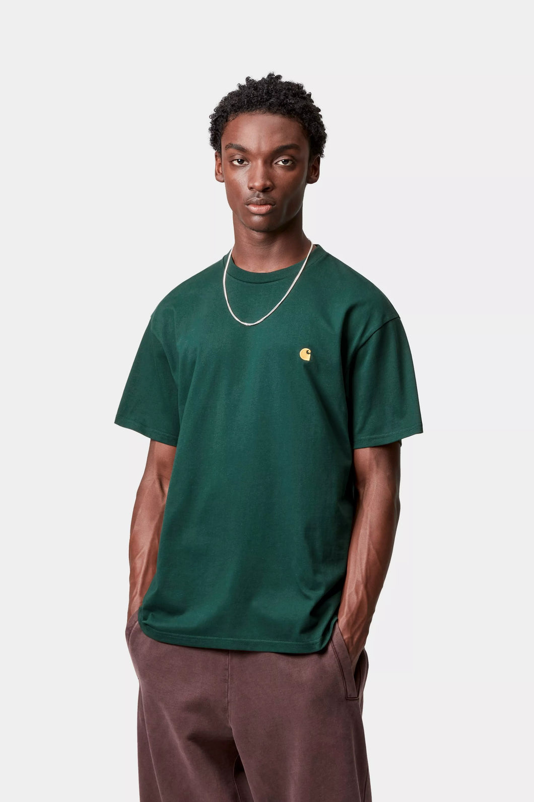 Carhartt WIP Chase T-shirt Dark Fir /Gold