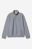 Carhartt WIP Half Zip American Script Sweat Shady BLue