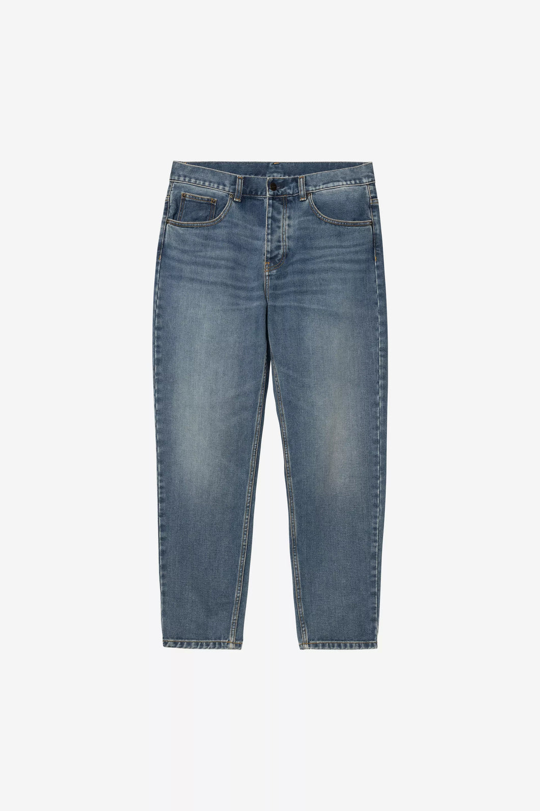 Carhartt Wip Newel Pant Blue Dak Used Washed