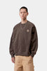 Carhartt WIP Vista Crewneck Sweater Tobacco Garment Dyed