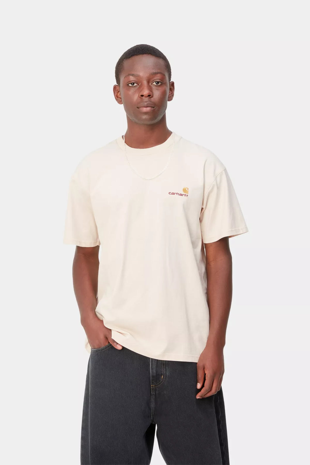 Carhartt WIP American Script T-shirt Natural