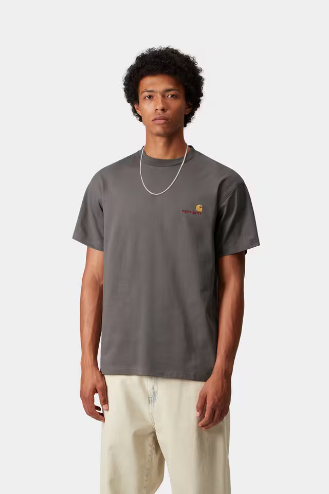 Carhartt WIP American Script T-shirt Porphyry