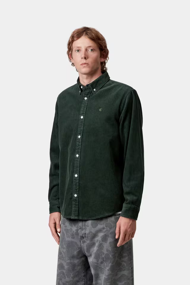 Carhartt Wip Madison L/S Cord Shirt Sycamore/Sycamore