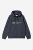 Carhartt WIP Hooded Carhartt Sweat Deep Night / Gentle Green