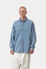 Carhartt WIP Lucas Shirt Ls Blue Bleached