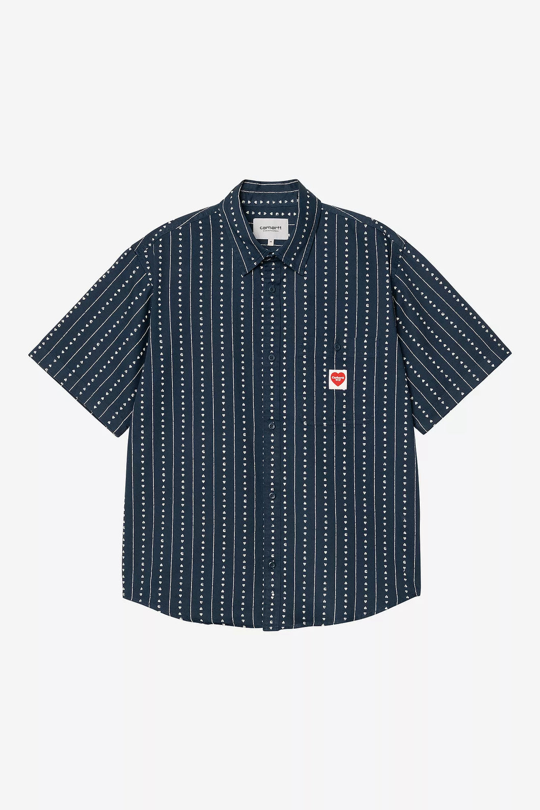Carhartt WIP Drewe Shirt Heart C Pinstripe/Natural