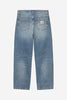 Carhartt Wip Landon Pant Blue Destroy Washed Splatter