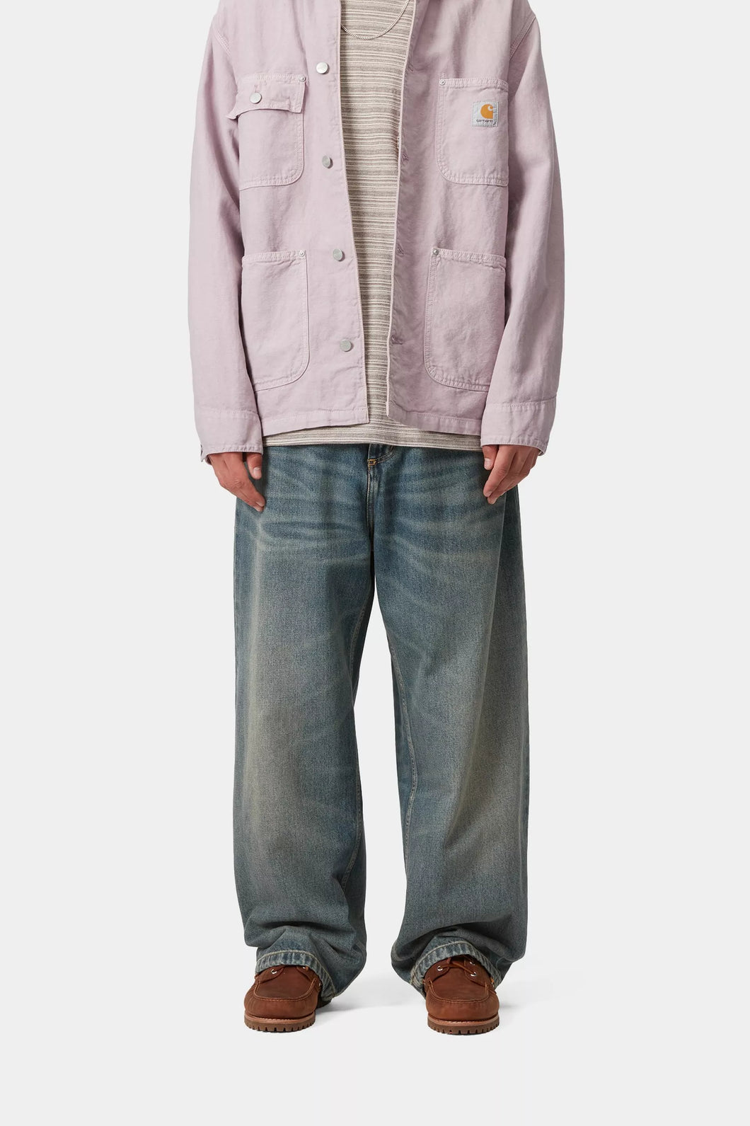 Carhartt Wip Brandon Pant Blue Worn Used Wash