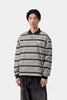 Carhartt WIP Ls Devitt Rugby Shirt Stripe/Shady Grey