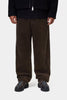 Carhartt Wip Aaron Pant Tobacco Corduroy Rinsed