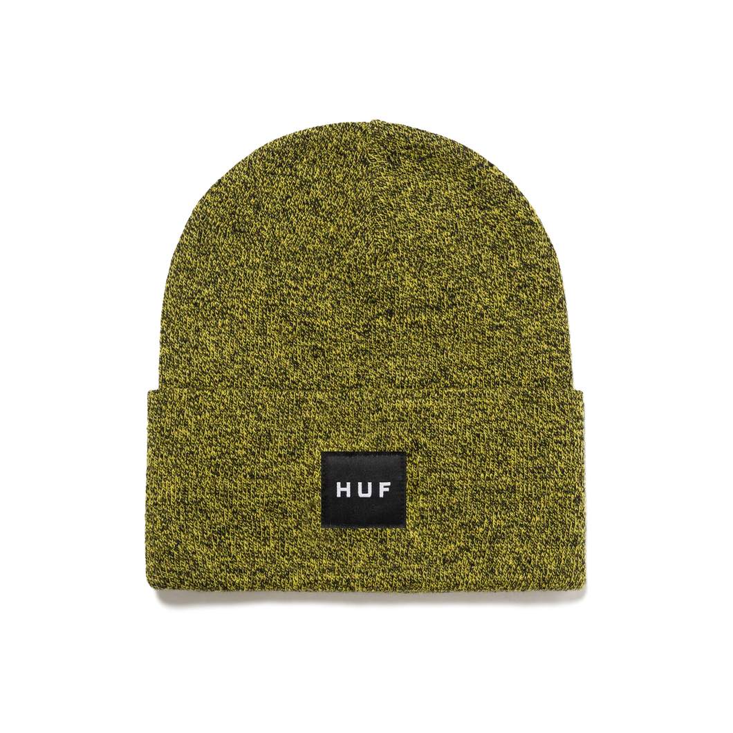 Huf Melange Box Logo Beanie Green