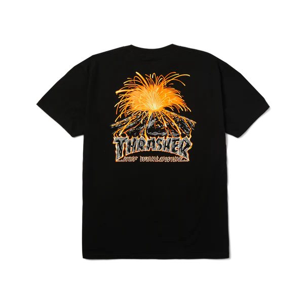 Huf X Thrasher Meltdown T-shirt Black
