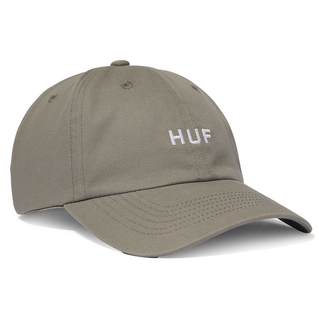 Huf Set OG Curved Visor 6 Panel Hat Light Grey