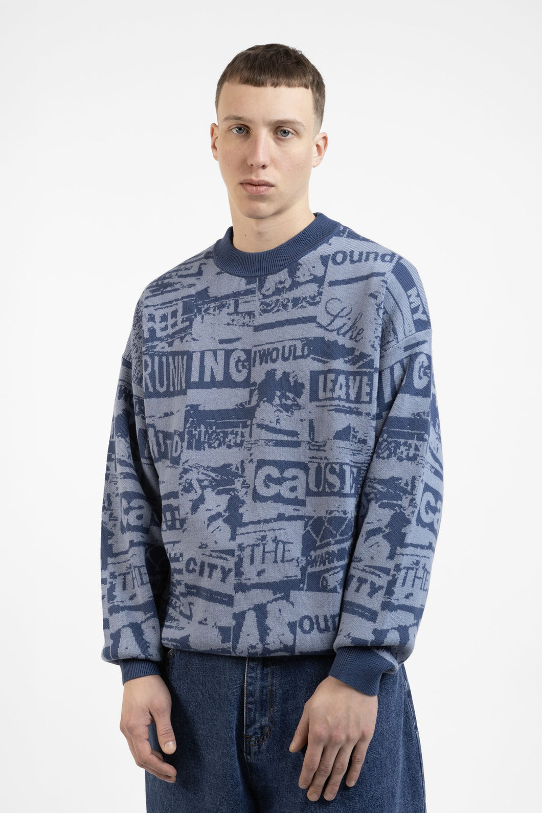 Wasted Paris Mind Sweater Light Blue