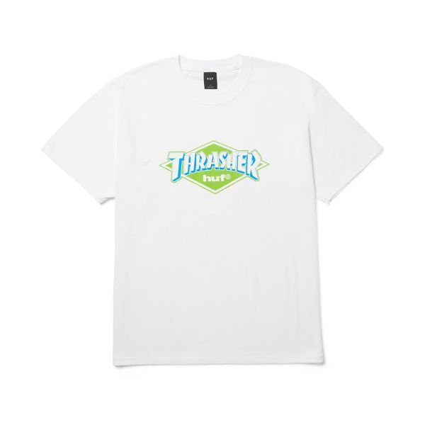 Huf X Thrasher Logo T-shirt White