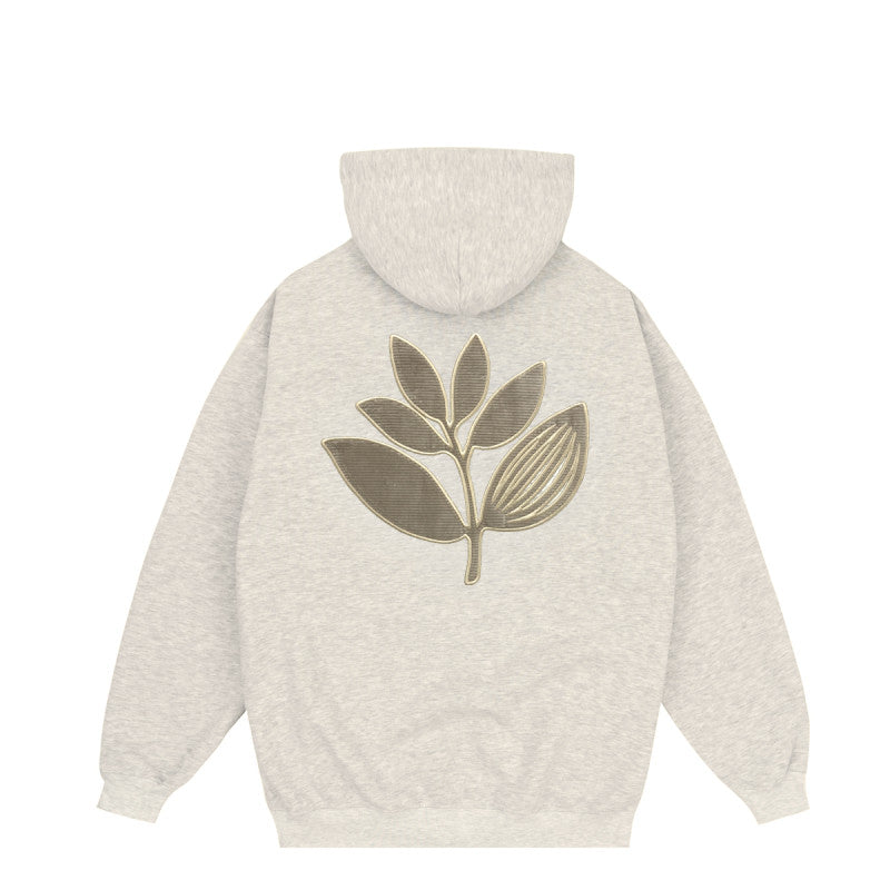 Magenta Cord Plant Hoodie Ash