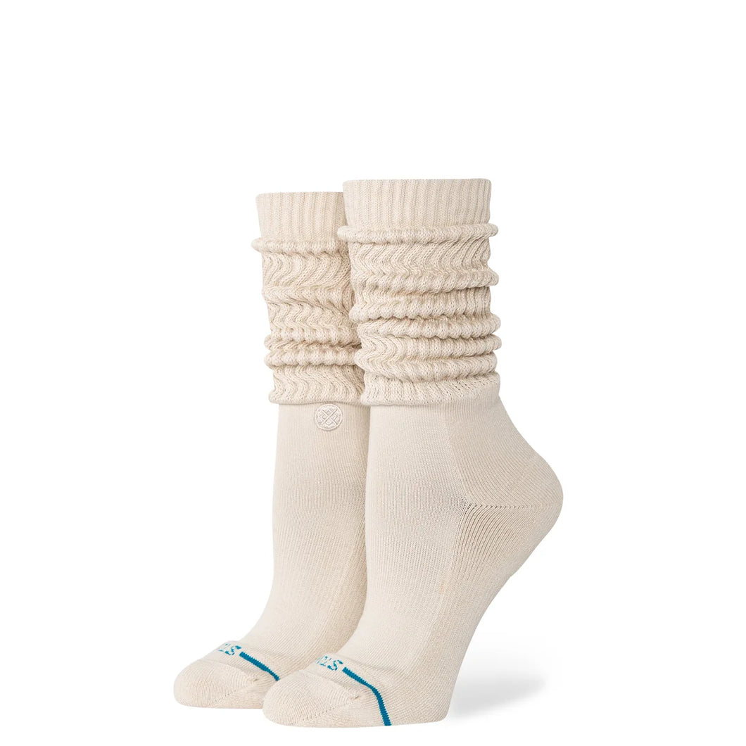 STANCE Womens Icon Slouch Crew Socks Oatmeal