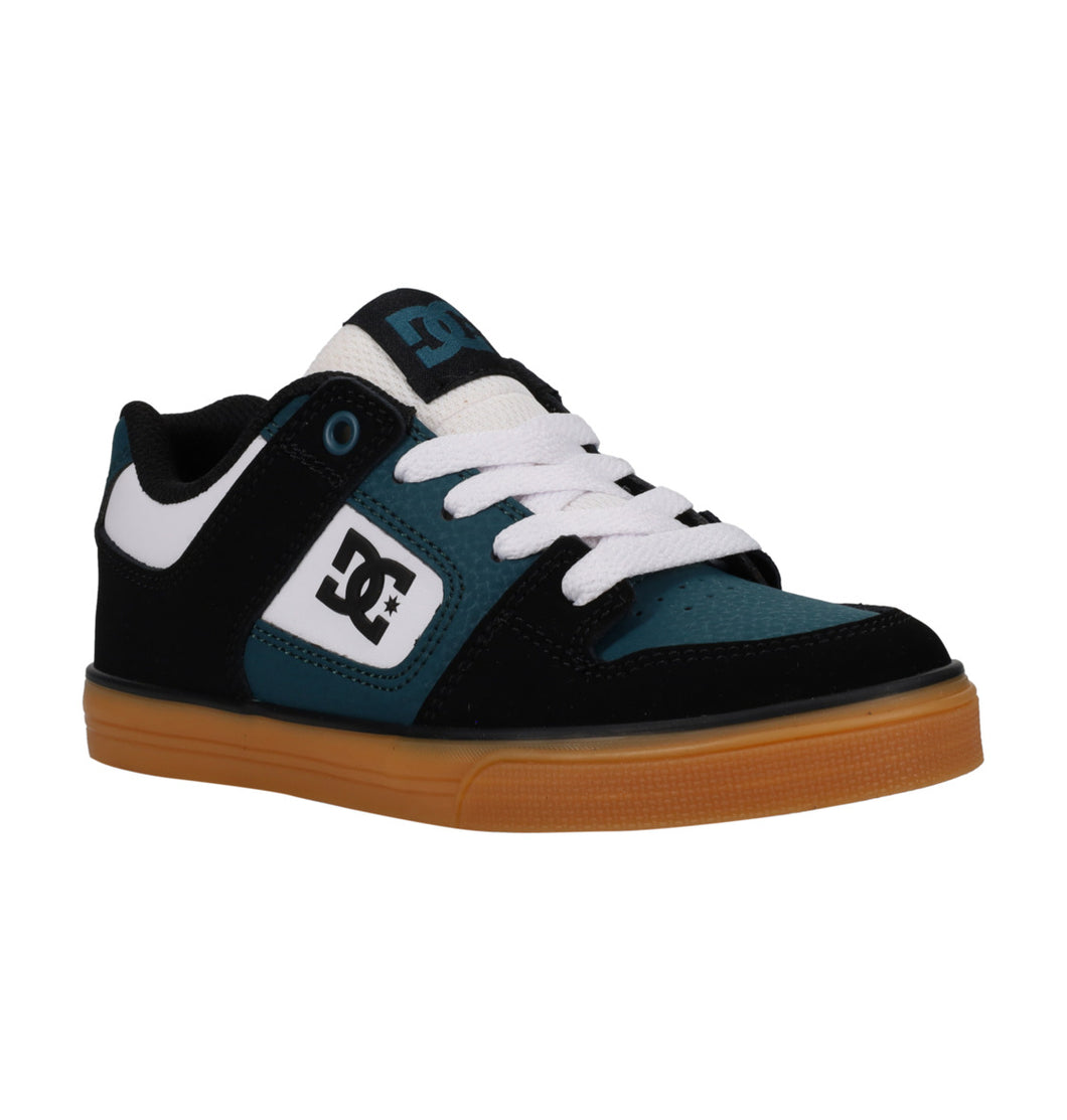 DC Kids Pure Black/White/Dk Green