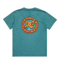 Load image into Gallery viewer, DC Boy Spinner T-shirt Deep Teal Acid Wash
