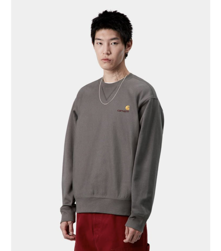 Carhartt WIP American Script Sweat Porphyry