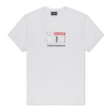 RipNdip I Hate Monday T-shirt Heahter Grey