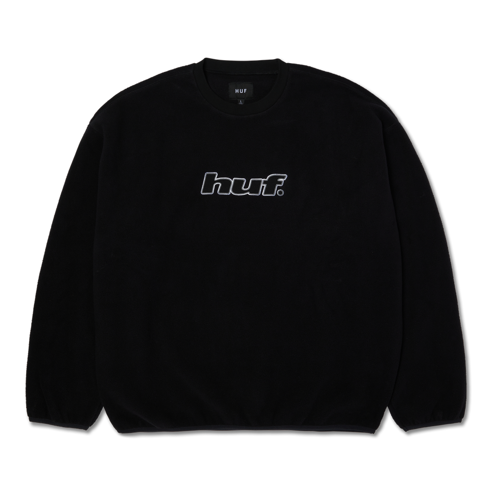 Huf H Dot Polar Fleece Crewneck Black