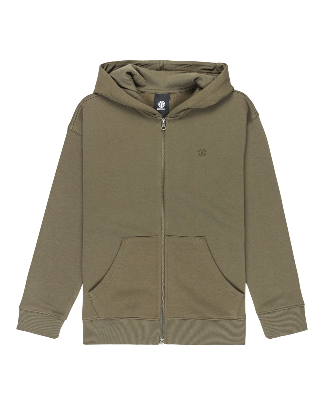 Element Kids Aligator Zip Hoodie Kakhi