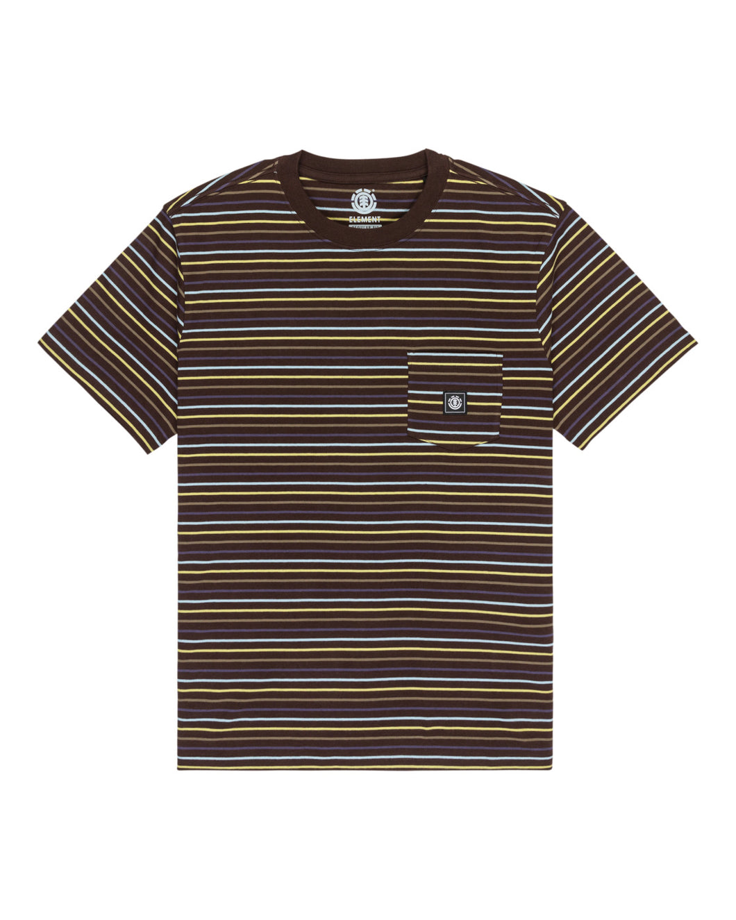 Element Icon Label Pocket T-shirt Brown