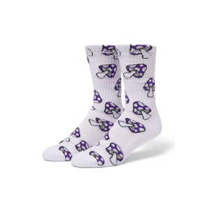 Huf Shroom Crew Socks Purple