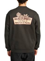 RVCA Rose Sign Crew Fleece PTK