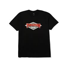Huf X Thrasher Logo T-shirt Black