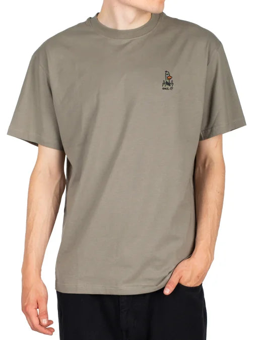 IrieDaily What The Duck  T-shirt Smokey Olive
