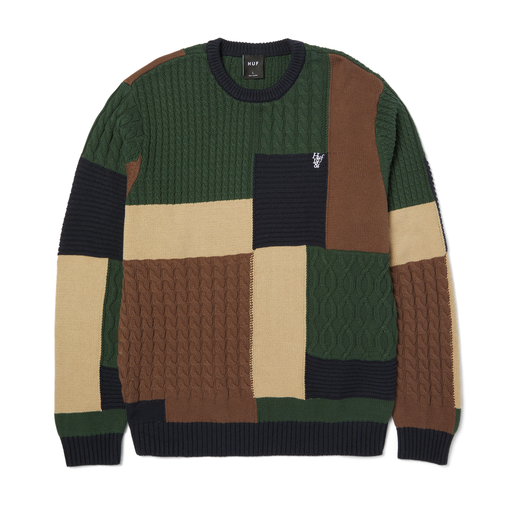 Huf Columbia Cable Knit Sweater Multi