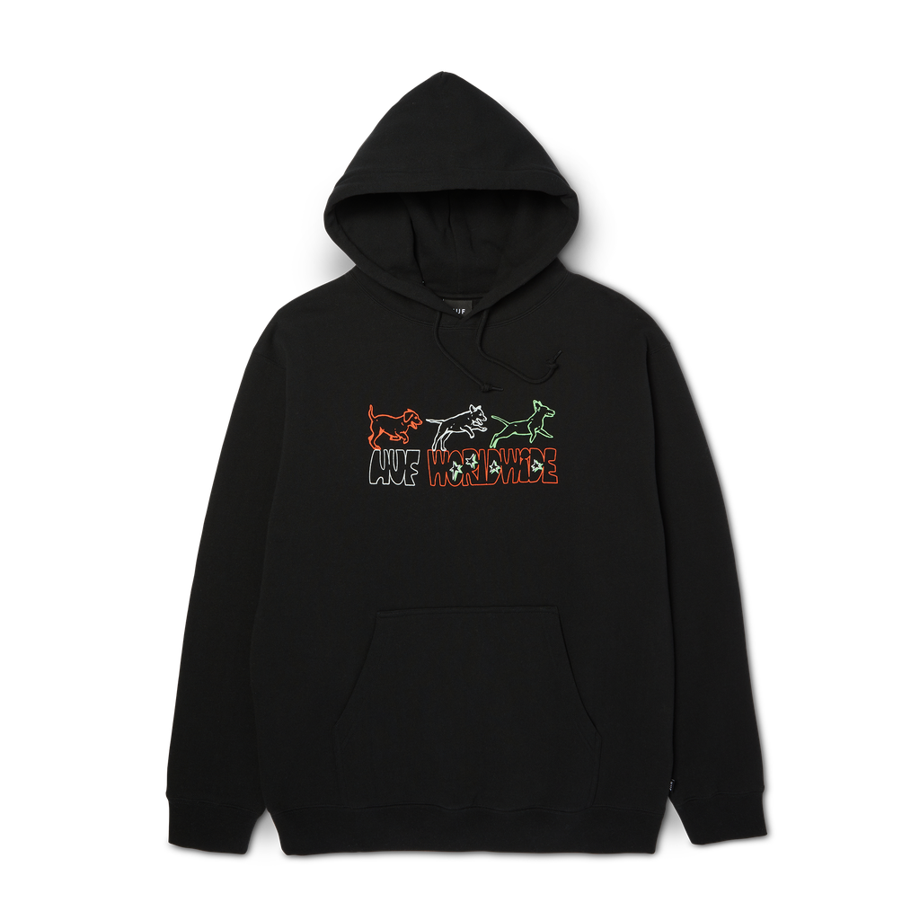 Huf Fetch Po Hoodie Black