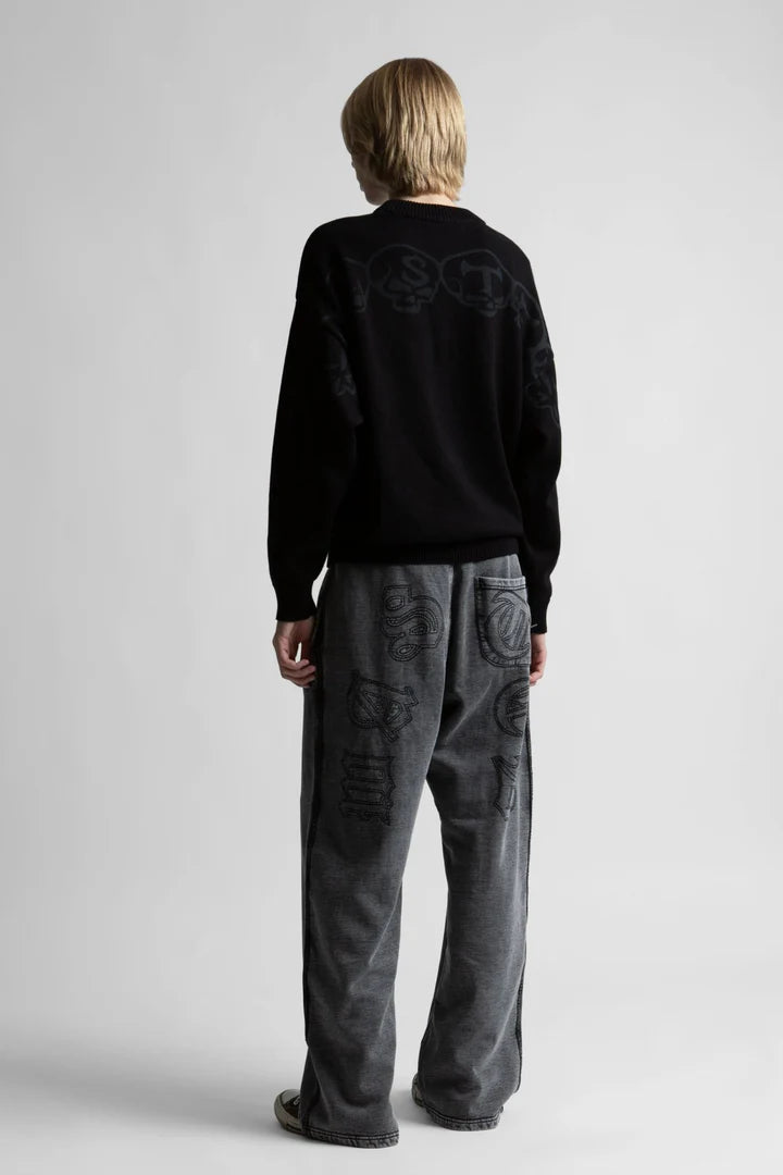 Wasted Paris Kingdom Curve Faded Zip Hoodie Faded Black