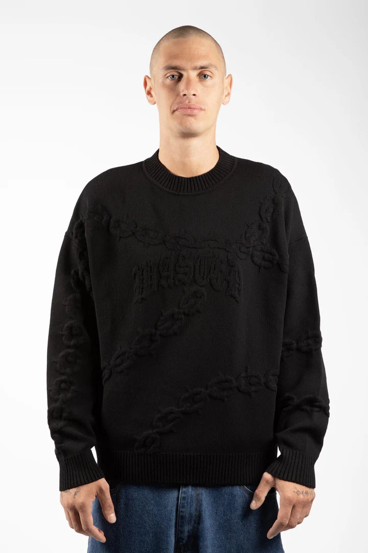 Wasted Paris Chrome Sweater Black