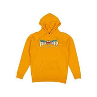 thrasher venture collab hoodie gold