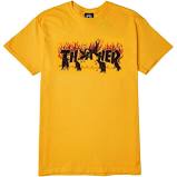 Thrasher crows tee gold