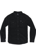 rvca freeman cord shirt black
