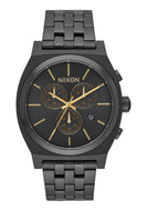 nixon time teller chrono all black/ gold