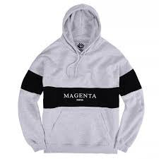 magenta paris hoodie heather grey