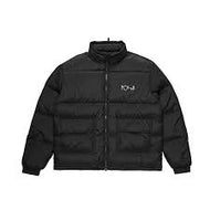 polar pocket puffer jacket black
