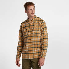 hurley dri-fit hemmingway shirt ocher/ green