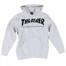 Thrasher Skate Mag Hood Gray