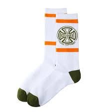 independent converge sock white