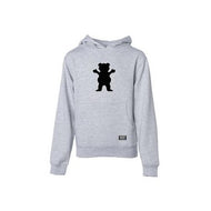 grizzly og bear youth hoodie heather grey