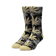 huf plantlife tiedye sock black