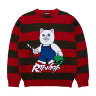 RIPNDIP - Childs Play Knitted Sweater - Red & Olive